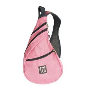 FUL Peabody pink nylon mini bag sling backpack travel purse